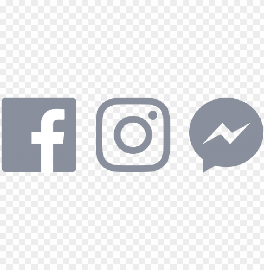 It Should Be Used At Equal Size To Neighboring Icons - Fb Twitter Instagram Logo PNG Transparent Background