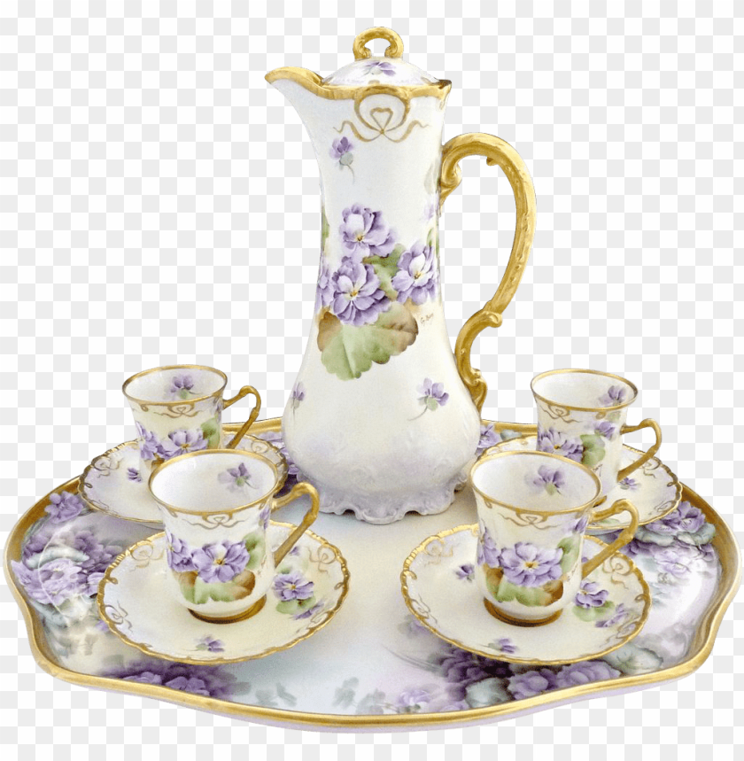 italian fine porcelain coffee set PNG image with transparent background@toppng.com