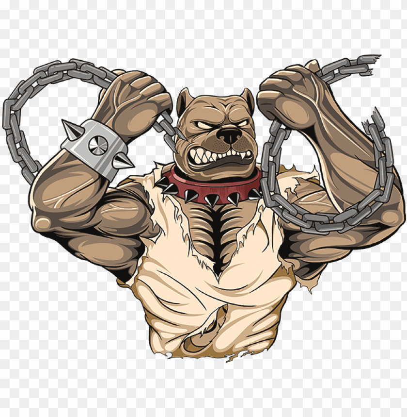Itbull Muscle Muscular Pitbull Cartoo Png Image With Transparent Background Toppng - roblox muscle girl roblox free ninja animation pack