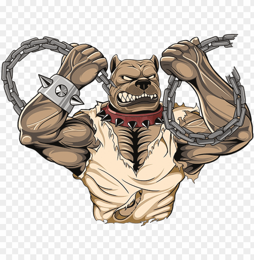 Itbull Muscle Muscular Pitbull Cartoo Png Image With Transparent Background Toppng - roblox muscle body