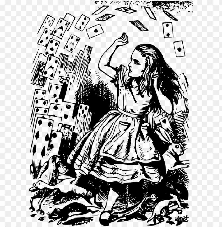 Download Itr Alice In Wonderland Cards Flying Svg Clip Arts Png Image With Transparent Background Toppng