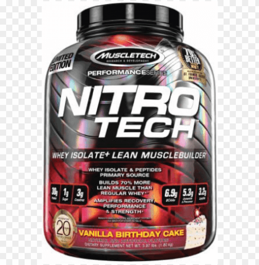 itro tech whey protein isolate lean muscle builder muscletech nitro tech birthday cake 397 lbs PNG transparent with Clear Background ID 277524
