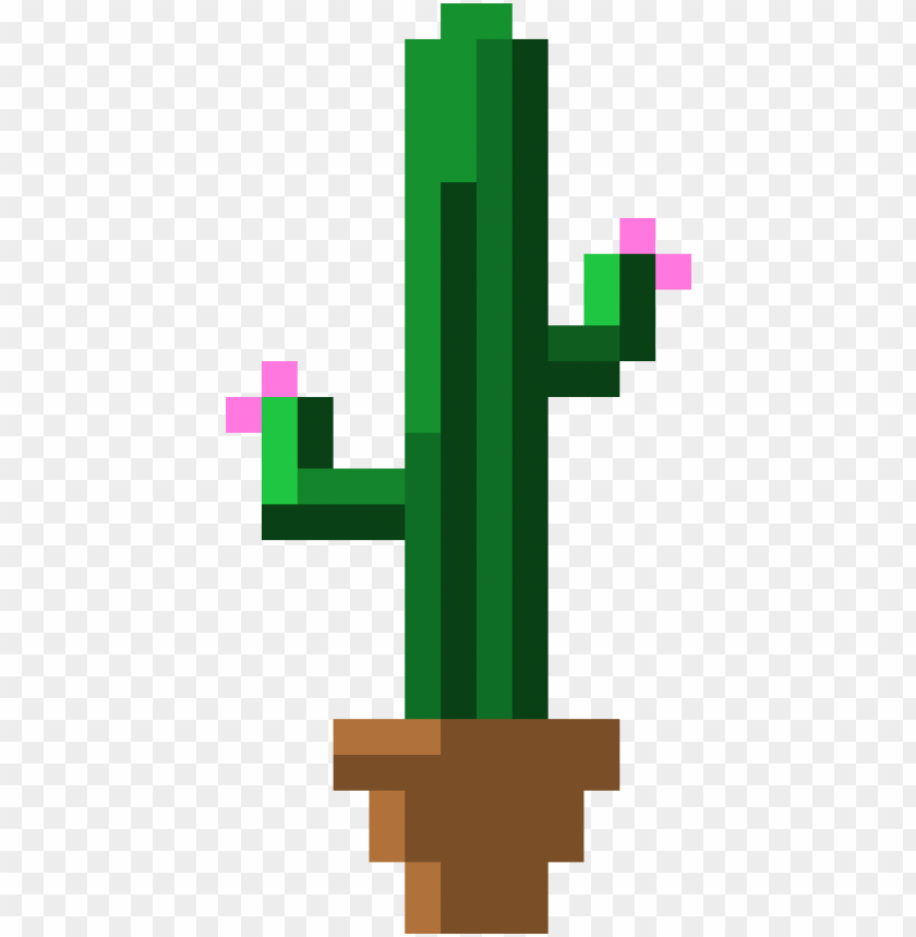 free PNG ixel cactus png clipart stock - cactus pixel art PNG image with transparent background PNG images transparent