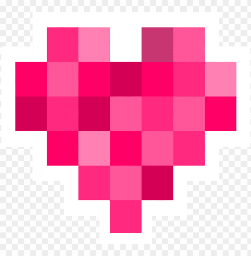ixel heart sticker - graph paper drawing heart PNG image with transparent background@toppng.com