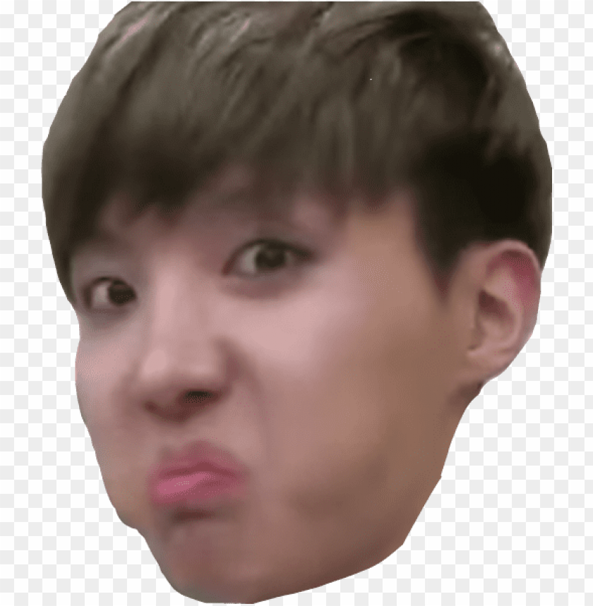 J Hope Nose Bts Face Cheek Bts Derp Face Png Image With Transparent Background Toppng - bts j hope roblox