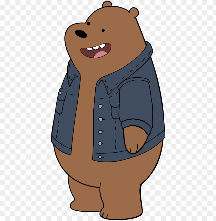 jacket - jacket png - we bare bears grizz jacket PNG image with transparent background@toppng.com
