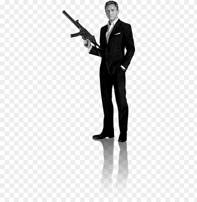 James Bond - Daniel Craig James Bond Black And White PNG Transparent With Clear Background ID 189328