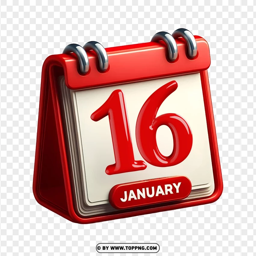 Calendar ,January 16th,date