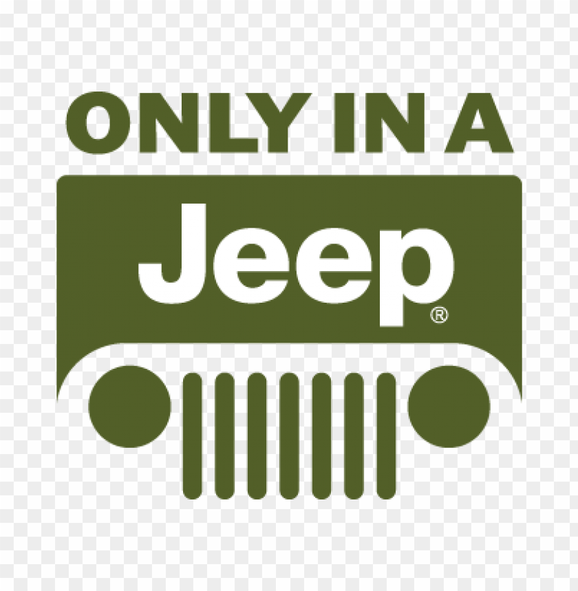  jeep only in a vector logo free - 465361