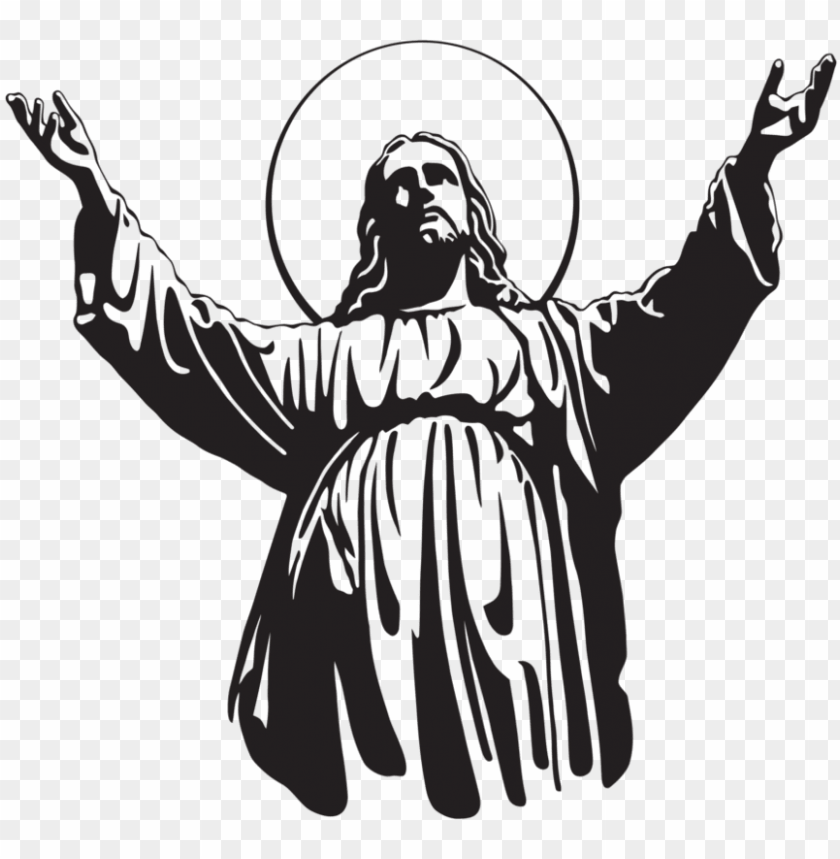jesus silhouette png - sticker jesus PNG image with transparent background@toppng.com