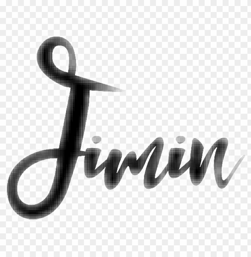 jimin bts name kpop words - park jimin name PNG image with transparent