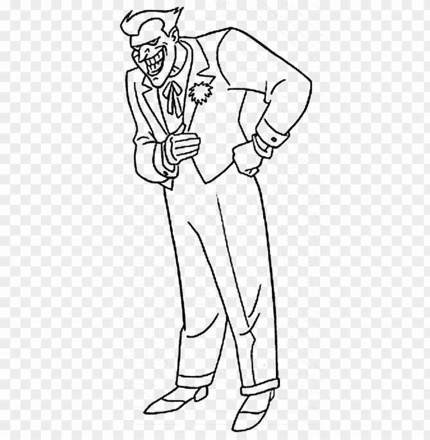 joker cartoon standing outline drawing clipart PNG image with transparent  background | TOPpng