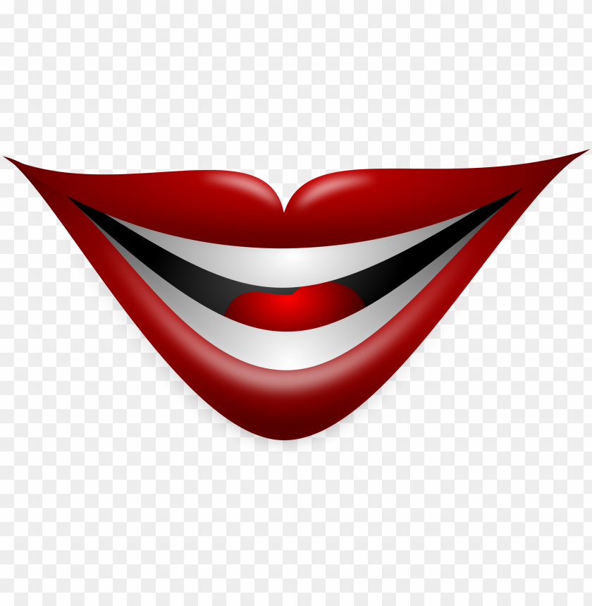 Joker Smile Lips Mouth Vector Illustration PNG Image With Transparent Background@toppng.com