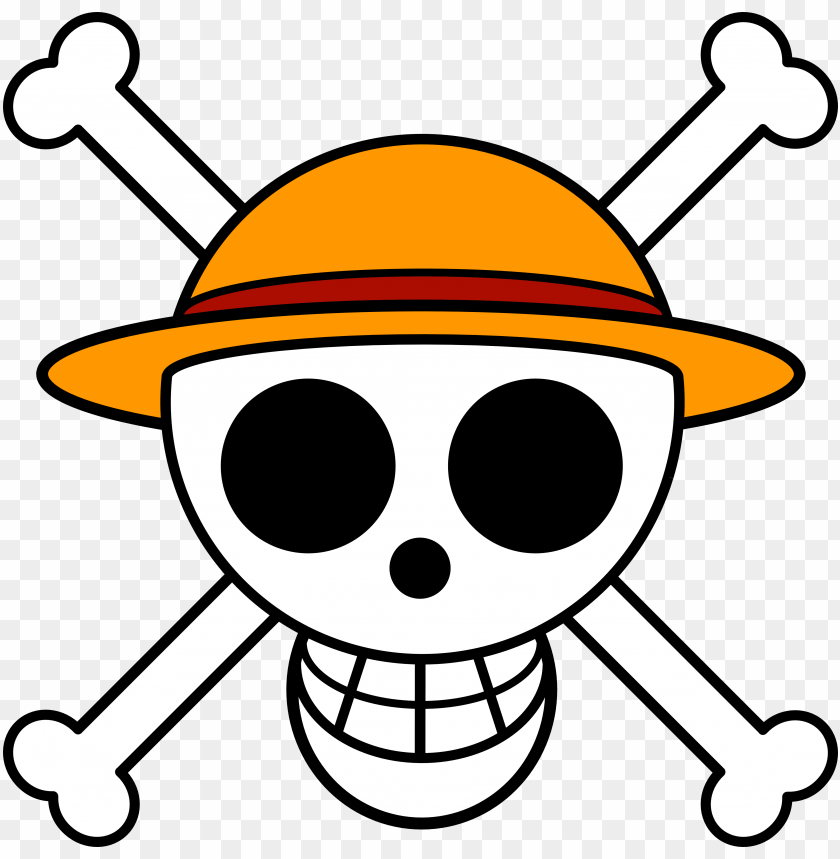 free PNG jolly roger anime one, manga anime, straw hats, - straw hat pirates jolly roger PNG image with transparent background PNG images transparent