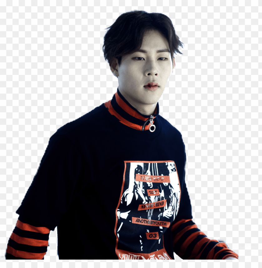 Jooheon Sticker Sweater PNG Image With Transparent Background