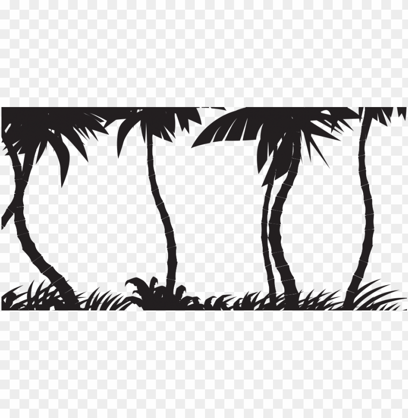 jungle tree silhouette PNG transparent with Clear Background ID 96289