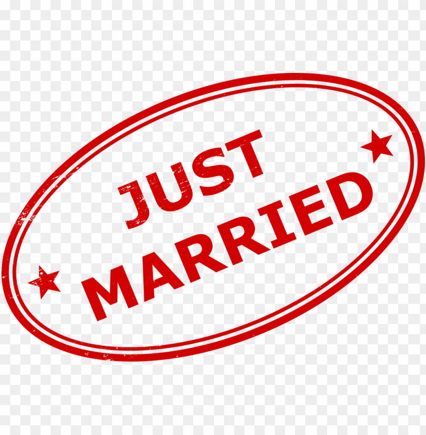 just married stamp png - Free PNG Images ID is 3105