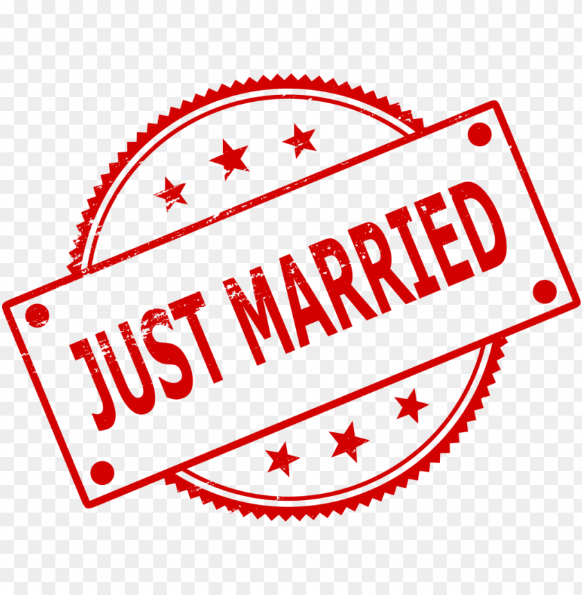 just married stamp png - Free PNG Images ID is 3106