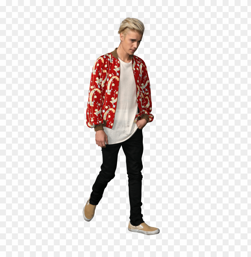free PNG justin bieber dressed in a red shirt png - Free PNG Images PNG images transparent