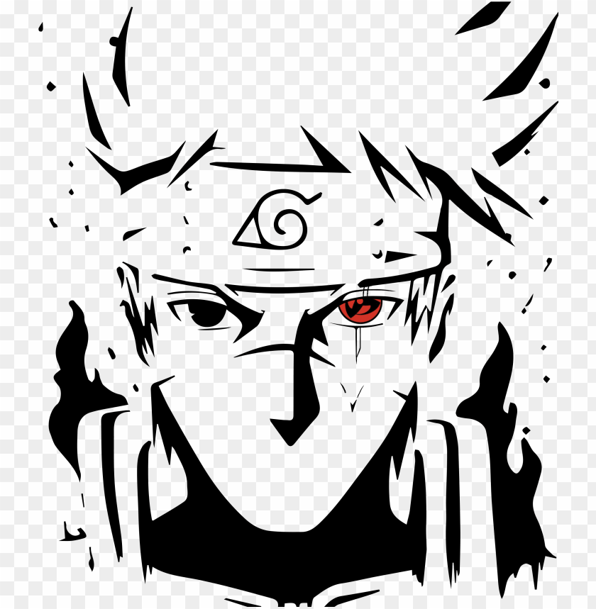 Kakashi Epic Artwork T Naruto Black And White Png Image With - roblox pain outfit naruto