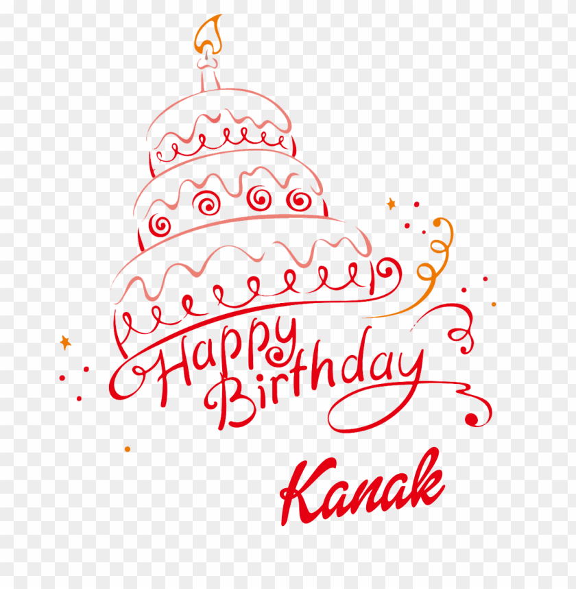 kanak happy birthday name png PNG image with no background - Image ID 37606