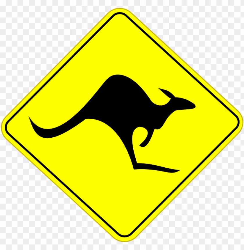 Download Kangaroo Road Sign Australia Png Images Background