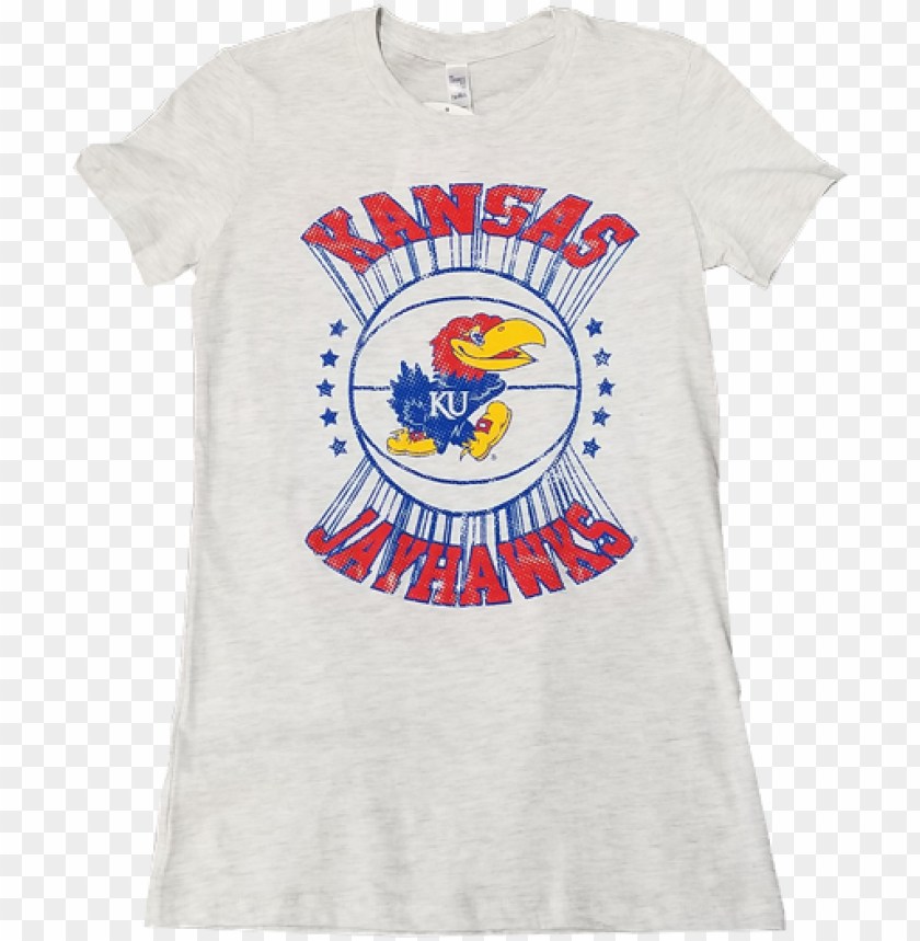 kansas jayhawks burst basketball womens triblend PNG transparent with Clear Background ID 439872