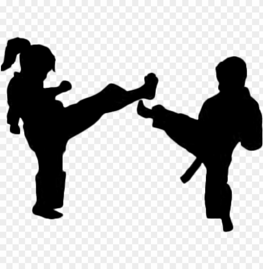 karate clipart silhouette karate kids silhouette PNG transparent with Clear Background ID 210462