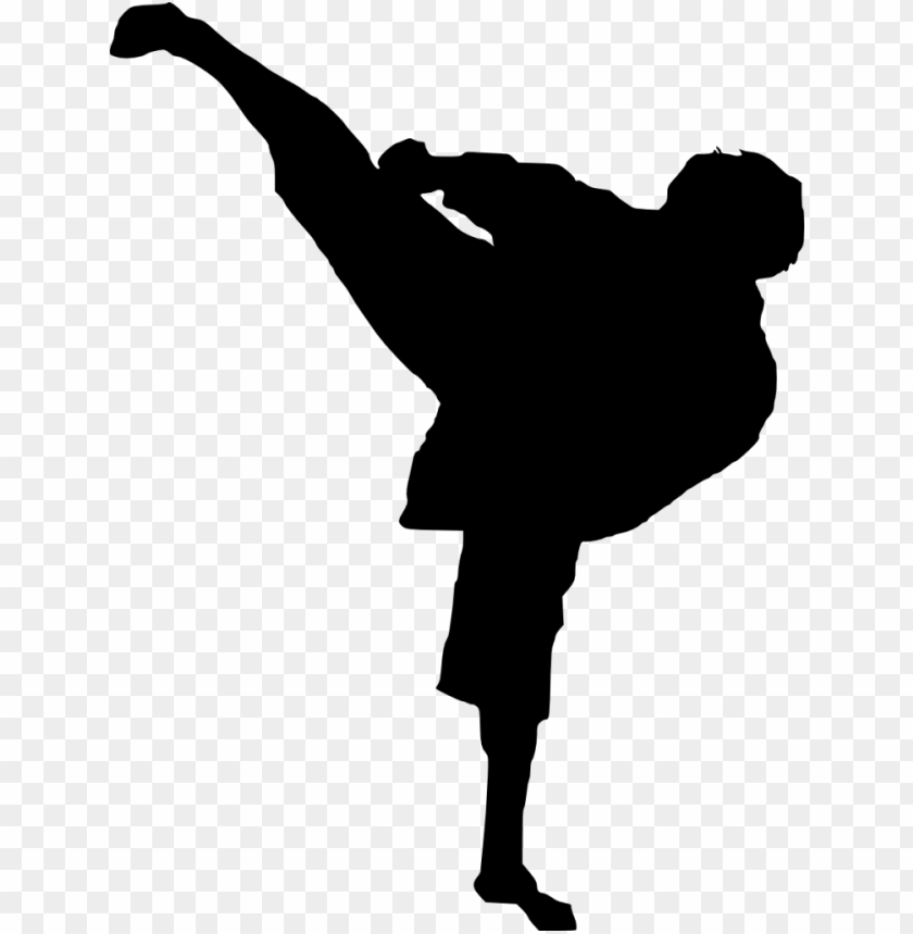 Transparent karate silhouette PNG Image - ID 3810