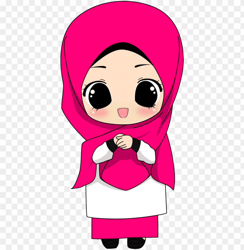 kartun hijab png - cartoon muslim PNG image with transparent background |  TOPpng