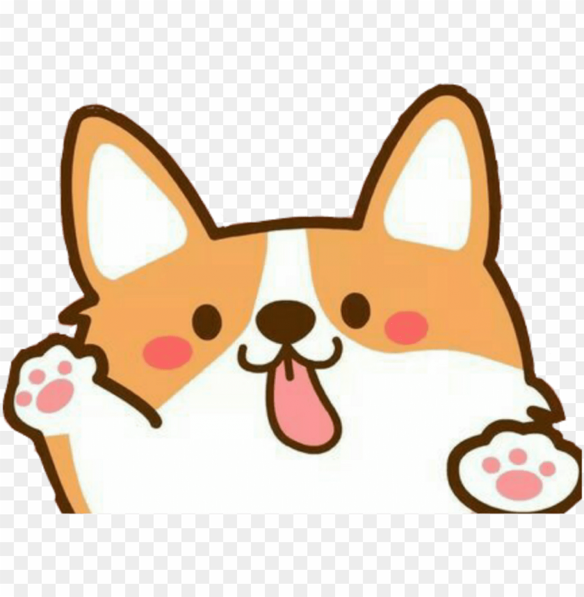 kawaii cute edit editing overlay png dog - draw kawaii cute animals: drawi  PNG image with transparent background | TOPpng