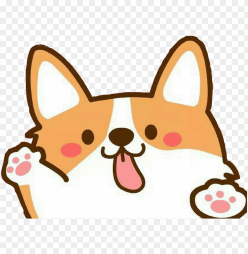 kawaii cute edit editing overlay png dog draw kawaii cute animals drawi PNG transparent with Clear Background ID 165900