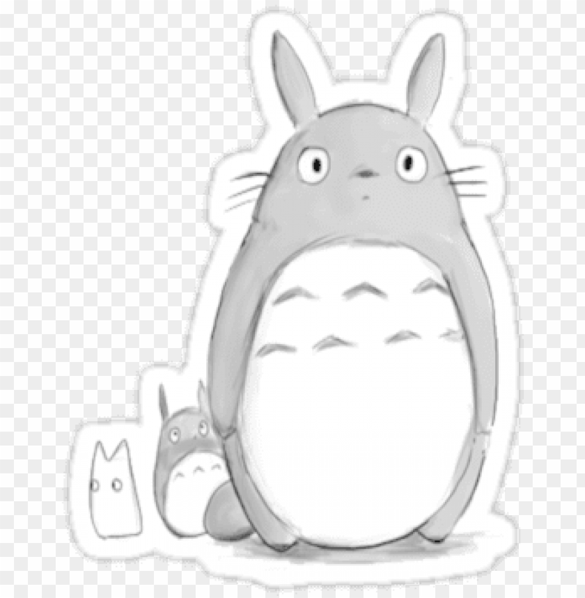 Kawaii My Neighbor Totoro Tumblr Drawing By Sadeelishad My Neighbor Totoro Png Image With Transparent Background Toppng