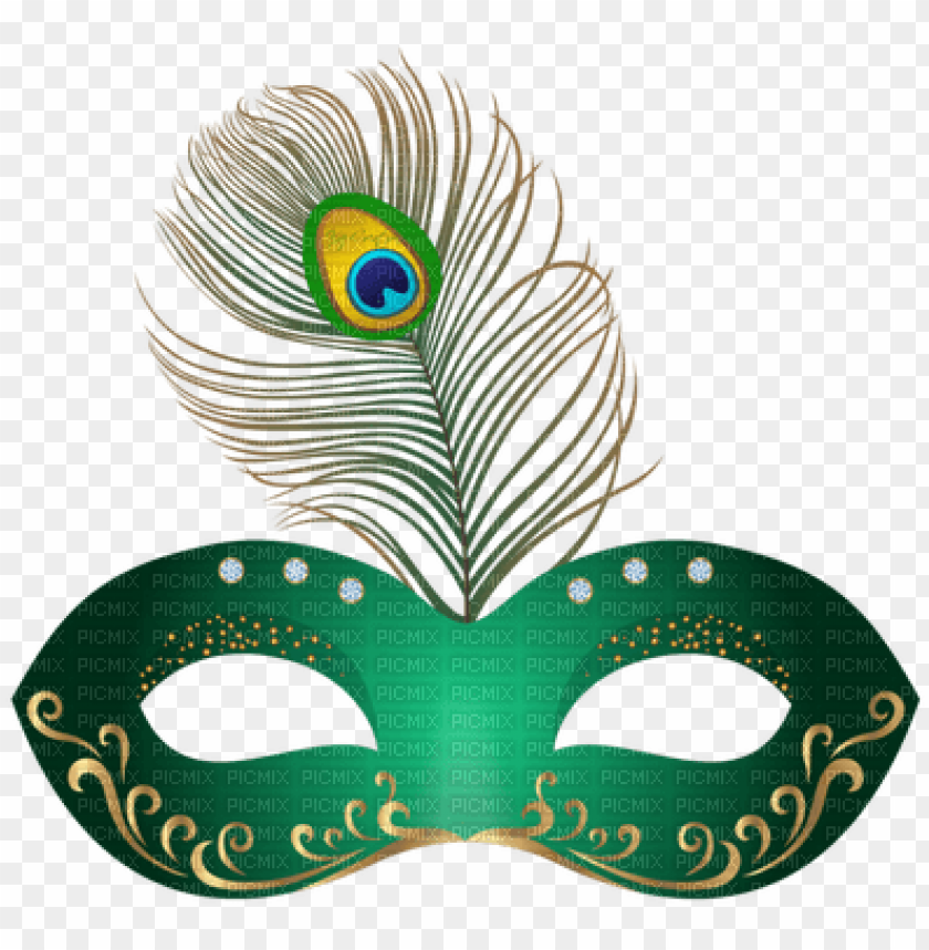 free PNG kaz creations peacock feather mask colours - clipart of carnival masks PNG image with transparent background PNG images transparent