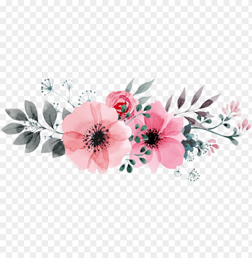 kết quả hình Ảnh cho floral flowers - transparent watercolor flowers flower png - Free PNG Images@toppng.com