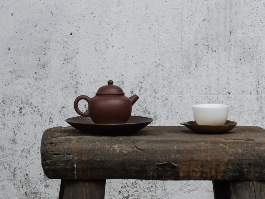 kettle, cup, table, tea, drink