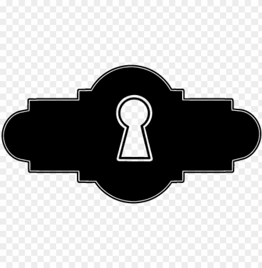 Keyhole In Black Long Horizontal Shape Vector - Keyhole PNG Image With Transparent Background