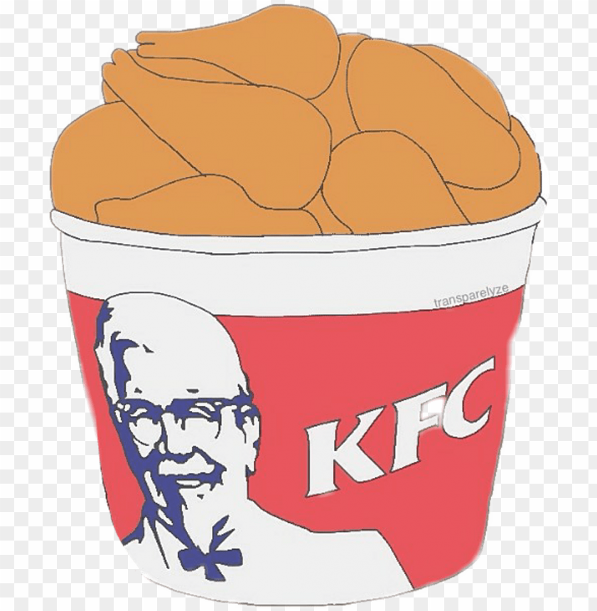 kfc sticker overlays food kfc bucket chicken transparent PNG transparent with Clear Background ID 327152