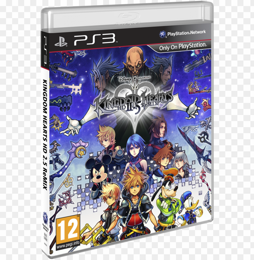 kh25 box art kingdom hearts hd 25 remix ps3 PNG transparent with Clear Background ID 349434