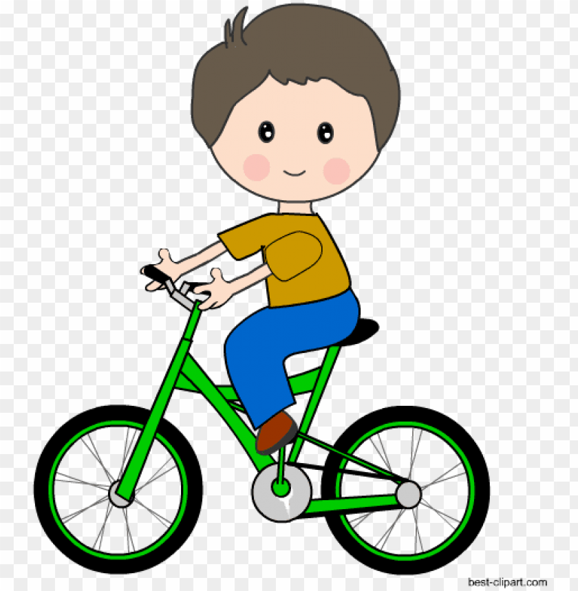 riding bikes clipart