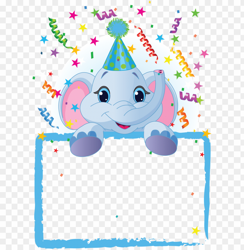 kids blue party frame background best stock photos - Image ID 57445