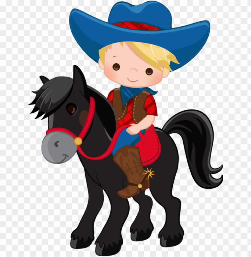 kids clipart horse - cowboy clip art PNG image with transparent background  | TOPpng