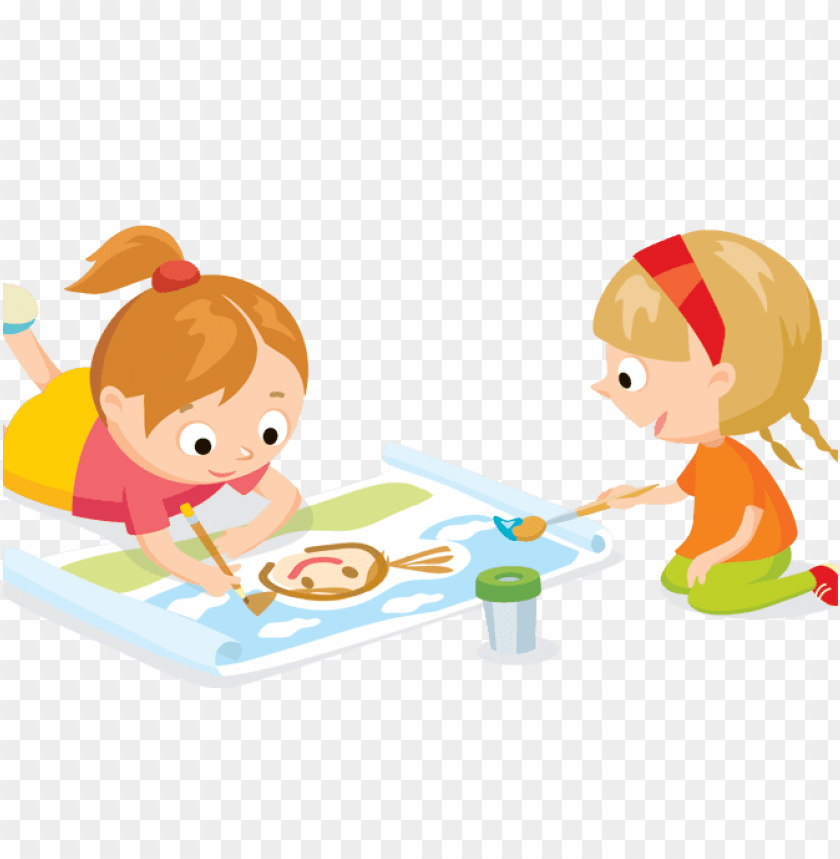 kids painting clipart png, kids,clipart,paint,kid,painting,png