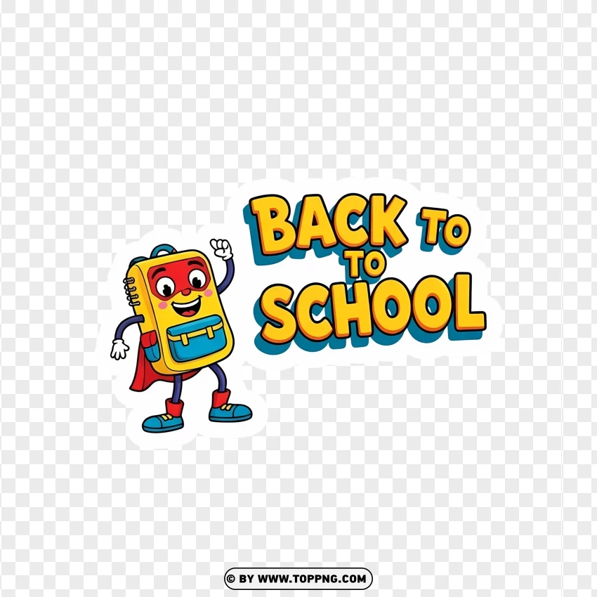 Kids School Stickers PNG Transparent Background