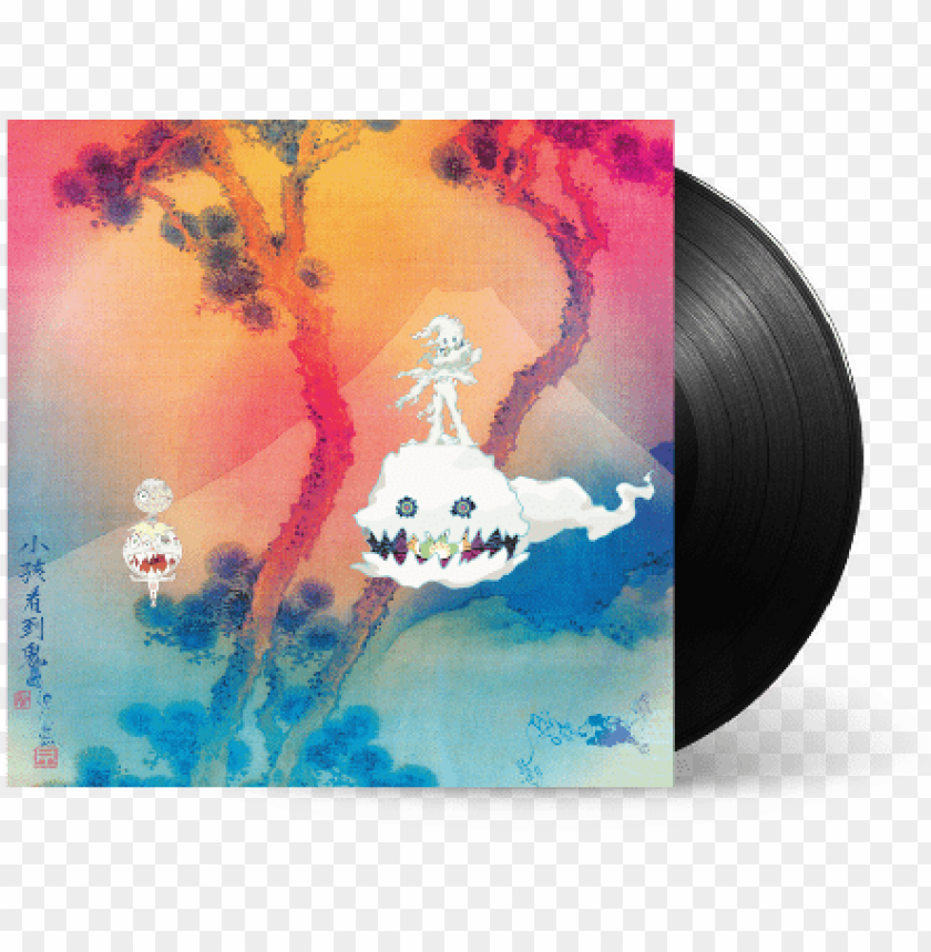 Kids See Ghosts Vinyl PNG Image With Transparent Background