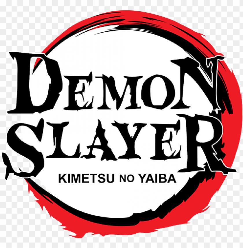 Demon Slayer Kimetsu No Yaiba Logo PNG Transparent Background