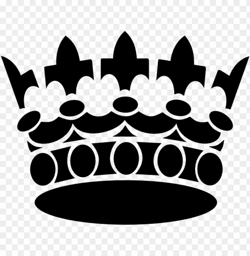 King Crown Vector Freeuse - King Crown Black PNG Transparent Background