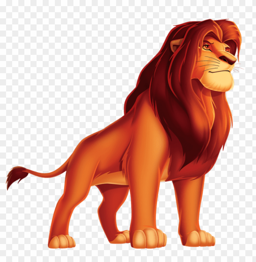 king lion cartoon clipart png photo - 46756