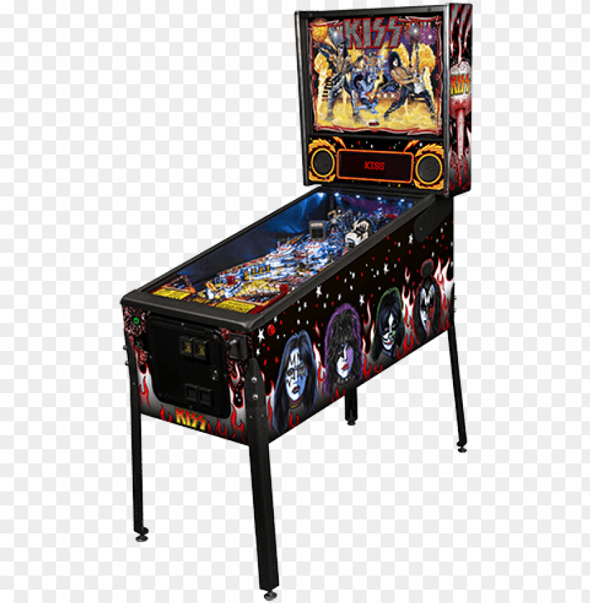 Kiss Premium Pinball Machine - Pinball Kiss PNG Transparent Background