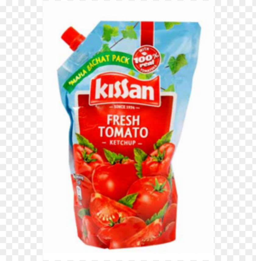 free PNG kissan fresh tomato ketchup pouch - kissan tomato ketchup pouch PNG image with transparent background PNG images transparent